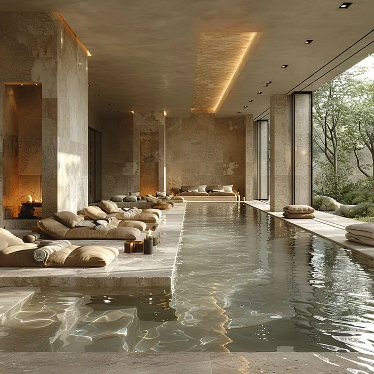 Luxury shower head water streams
